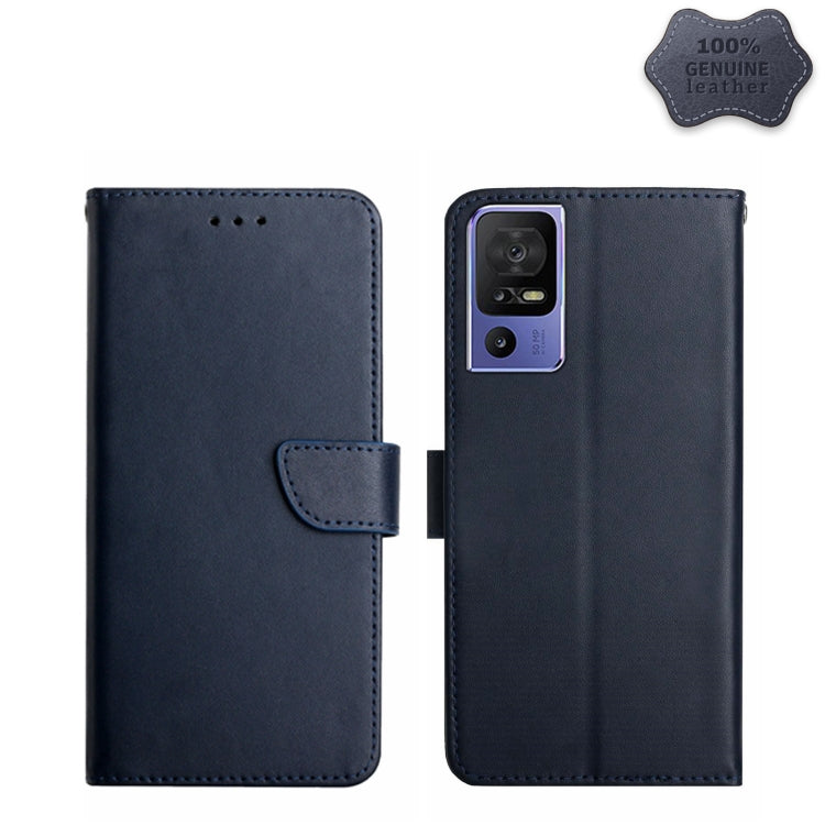 Genuine Leather Fingerprint-proof Flip Phone Case