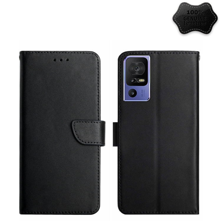 Genuine Leather Fingerprint-proof Flip Phone Case