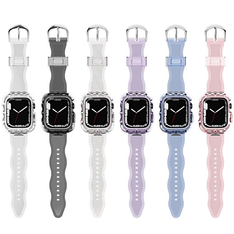 TPU Integrated Case Watch Band, For Apple Watch Series 8&7 41mm/SE 2&6&SE&5&4 40mm, For Apple Watch Series 8&7 45mm / SE 2&6&SE&5&4 44mm