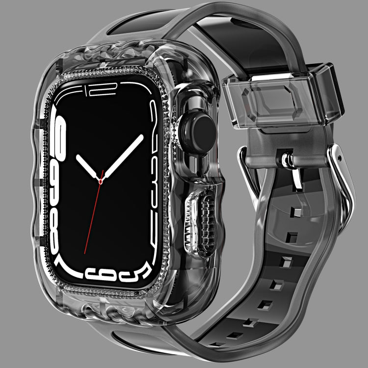 TPU Integrated Case Watch Band, For Apple Watch Series 8&7 41mm/SE 2&6&SE&5&4 40mm, For Apple Watch Series 8&7 45mm / SE 2&6&SE&5&4 44mm