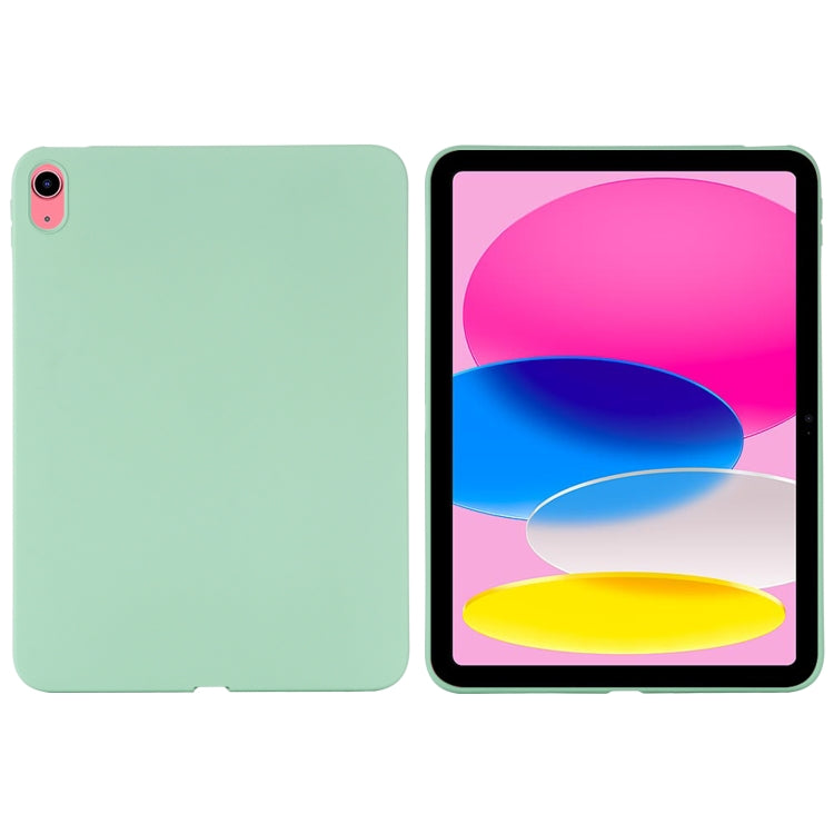 Solid Color Liquid Silicone Dropproof Full Coverage Tablet Case, For iPad 10th Gen 10.9 2022