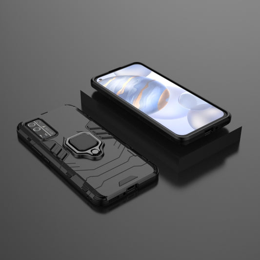 Shockproof OPPO case with kickstand ring holder positioned for landscape viewing