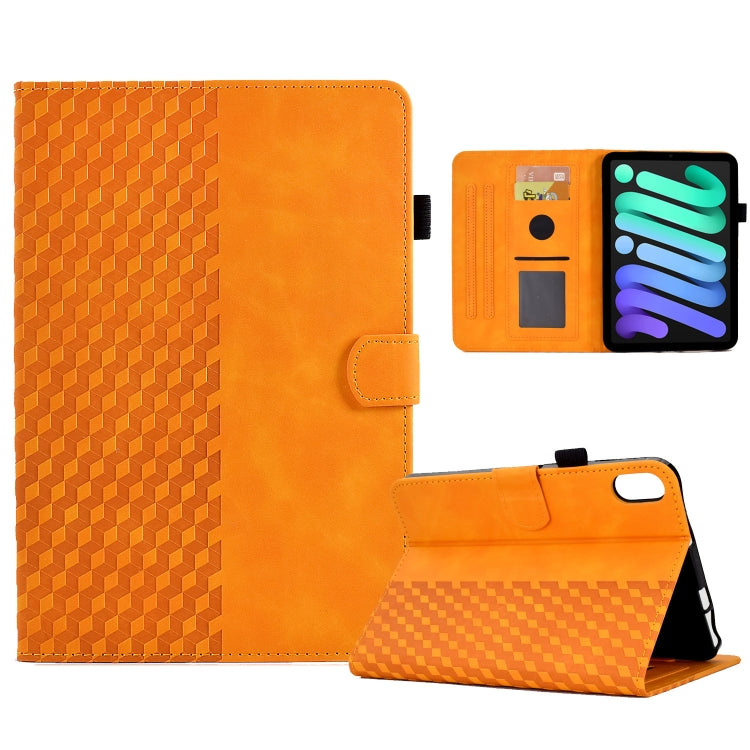Rhombus Embossed Leather Smart Tablet Case, For iPad mini 6 / mini 2024, For iPad mini 6