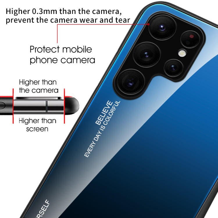 Coque en verre dégradé pour Samsung Galaxy S23 Ultra 5G