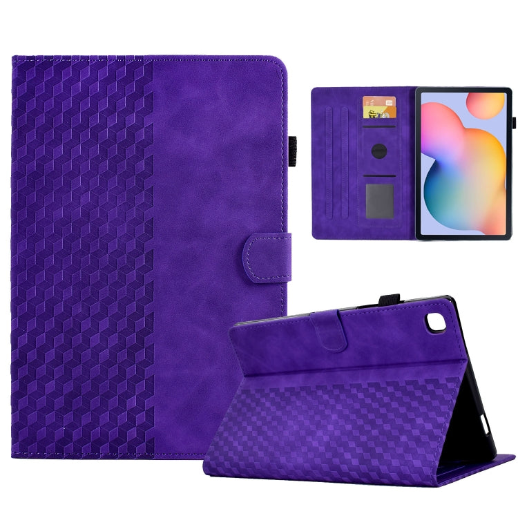 For Samsung Galaxy Tab S6 Lite P610 / P615 Rhombus Embossed Leather Smart Tablet Case, For Samsung Galaxy Tab S6 Lite P610 / P615