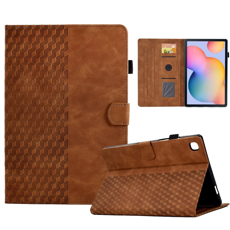 For Samsung Galaxy Tab S6 Lite P610 / P615 Rhombus Embossed Leather Smart Tablet Case, For Samsung Galaxy Tab S6 Lite P610 / P615