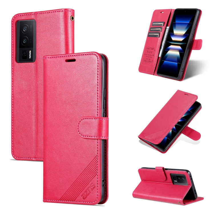 For Xiaomi Redmi K60 / K60 Pro AZNS Sheepskin Texture Flip Leather Phone Case, For Xiaomi Redmi K60 / K60 Pro