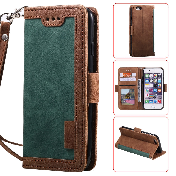 Retro Splicing Horizontal Flip Leather Case with Card Slots & Holder & Wallet, For iPhone SE 2022 / SE 2020 / 8 / 7, For Xiaomi Redmi Note 8 Pro