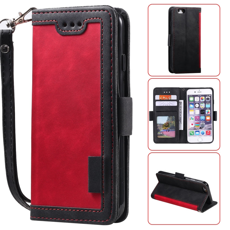 Retro Splicing Horizontal Flip Leather Case with Card Slots & Holder & Wallet, For iPhone SE 2022 / SE 2020 / 8 / 7, For Xiaomi Redmi Note 8 Pro