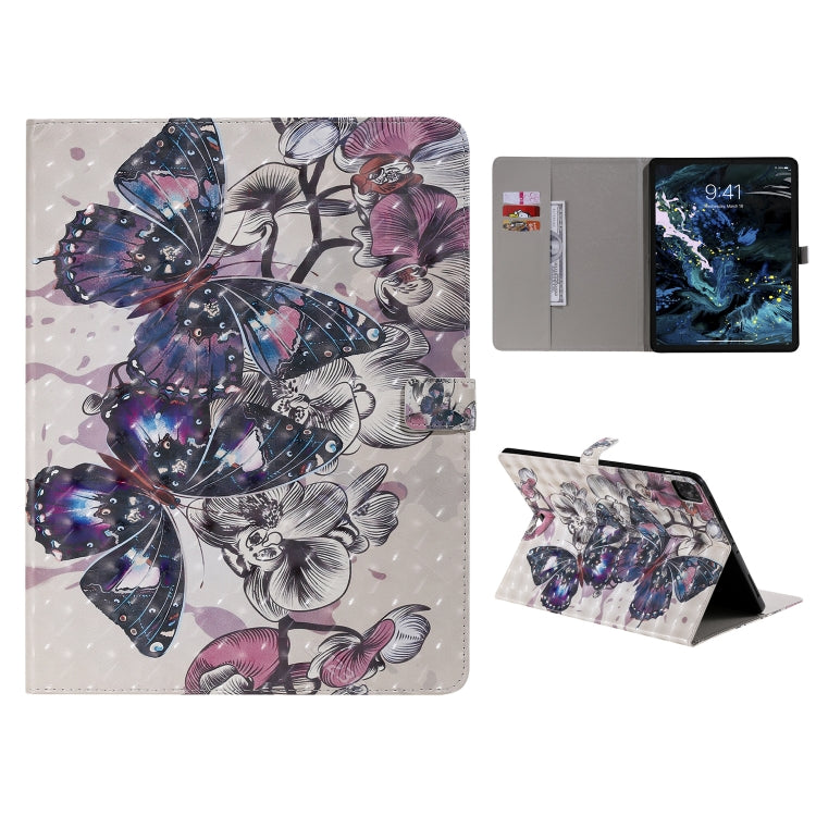 3D Colored Drawing Horizontal Flip Leather Case with Holder & Card Slot & Wallet, For iPad Pro 12.9 (2020), For iPad Pro 11 (2020)