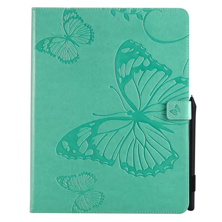 Pressed Printing Butterfly Pattern Horizontal Flip Leather Case with Holder & Card Slots & Wallet