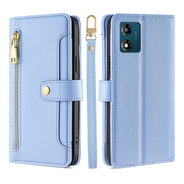 Sheep Texture Cross-body Zipper Wallet Leather Phone Case, For Motorola Moto E13 4G, For OPPO A17k, For OPPO Reno8 T 4G, For Xiaomi Poco X5 Pro / Redmi Note 12 Pro Speed