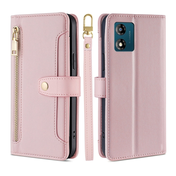 Sheep Texture Cross-body Zipper Wallet Leather Phone Case, For Motorola Moto E13 4G, For OPPO A17k, For OPPO Reno8 T 4G, For Xiaomi Poco X5 Pro / Redmi Note 12 Pro Speed