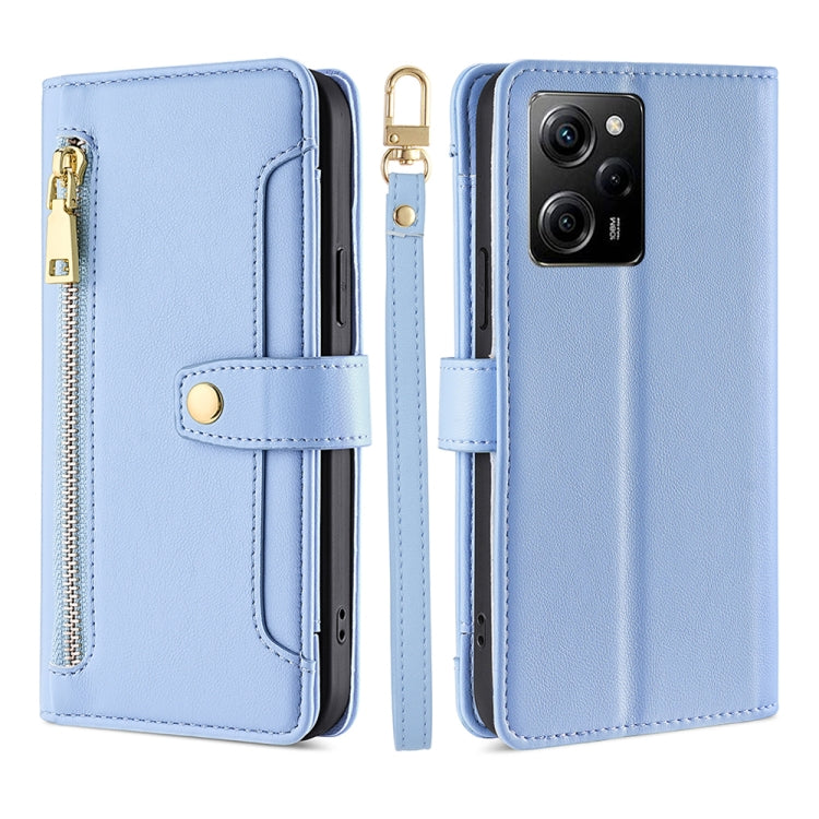 Sheep Texture Cross-body Zipper Wallet Leather Phone Case, For Motorola Moto E13 4G, For OPPO A17k, For OPPO Reno8 T 4G, For Xiaomi Poco X5 Pro / Redmi Note 12 Pro Speed