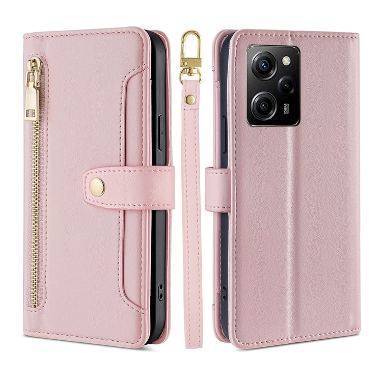 Sheep Texture Cross-body Zipper Wallet Leather Phone Case, For Motorola Moto E13 4G, For OPPO A17k, For OPPO Reno8 T 4G, For Xiaomi Poco X5 Pro / Redmi Note 12 Pro Speed