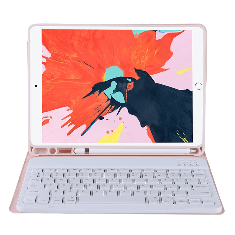 T07BB For iPad 9.7 inch / iPad Pro 9.7 inch / iPad Air 2 / Air (2018 & 2017) TPU Candy Color Ultra-thin Bluetooth Keyboard Protective Case with Stand & Pen Slot, For iPad 9.7 inch