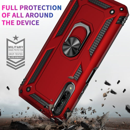 Rotating phone holder mount on protective TPU PC case detail view