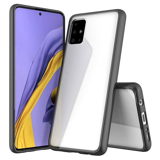 Clear TPU bumper case Samsung Galaxy A51 5G showing transparent back design