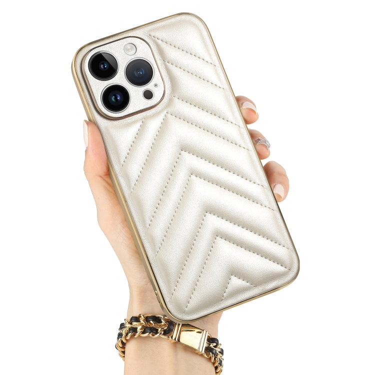 Suteni Plating Leather Soft TPU Phone Case, For iPhone 13