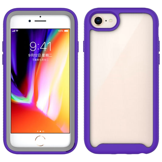 Starry Sky blue shockproof iPhone SE 2022 case with dual-layer PC TPU protection