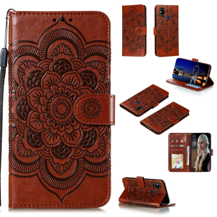 Mandala Embossing Pattern Horizontal Flip PU Leather Case with Holder & Card Slots & Walle & Lanyard, For Samsung Galaxy M31
