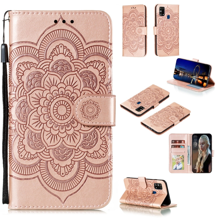Mandala Embossing Pattern Horizontal Flip PU Leather Case with Holder & Card Slots & Walle & Lanyard, For Samsung Galaxy M31