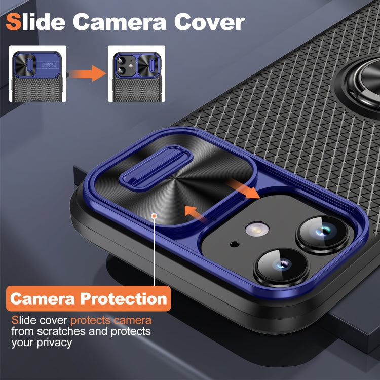 Sliding Camshield Armor Phone Case with Ring Holder