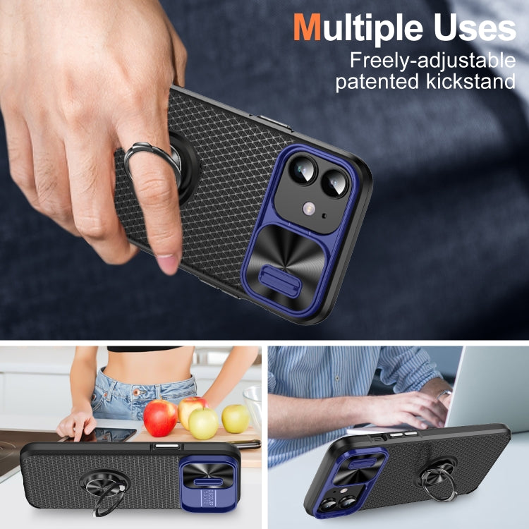 Sliding Camshield Armor Phone Case with Ring Holder