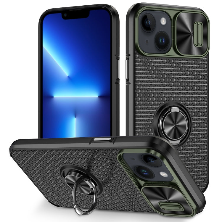 Sliding Camshield Armor Phone Case with Ring Holder