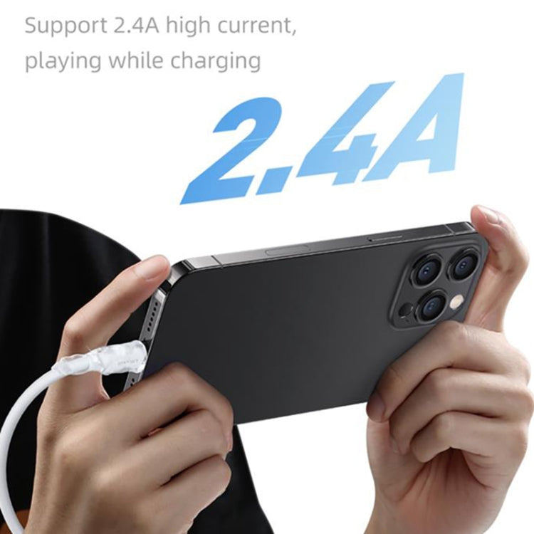 USAMS US-SJ604 U84 2.4A USB to 8 Pin Charging Data Cable, 8 Pin 2m