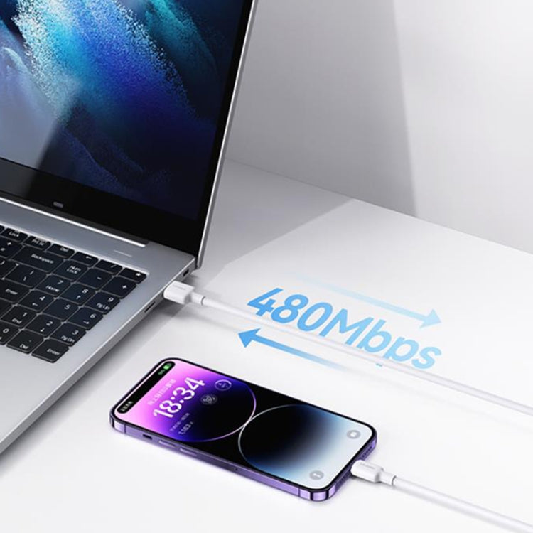 USAMS US-SJ604 U84 2.4A USB to 8 Pin Charging Data Cable, 8 Pin 2m