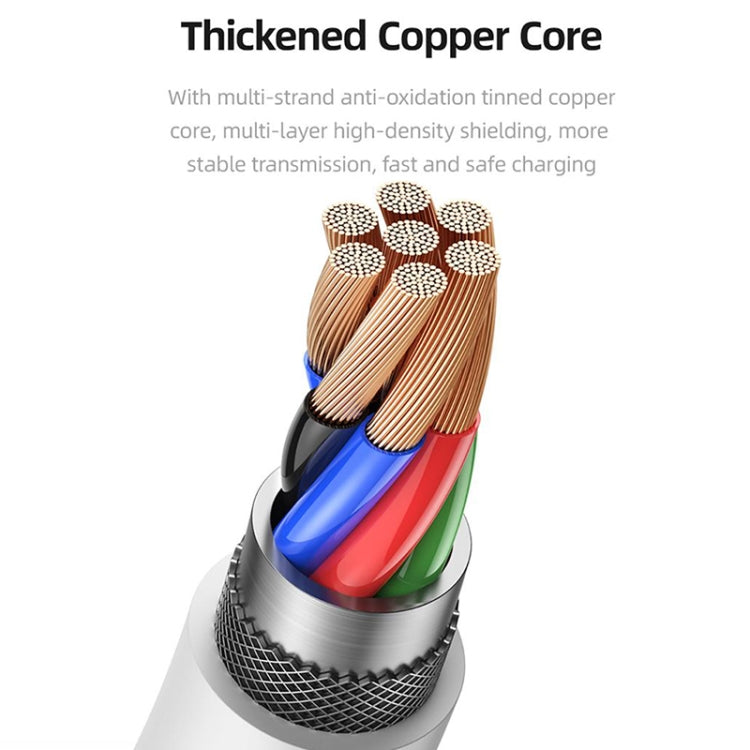 USAMS US-SJ610 U84 PD20W USB-C / Type-C to 8 Pin Charging Data Cable, PD20W 8 Pin 1m, PD20W 8 Pin 2m