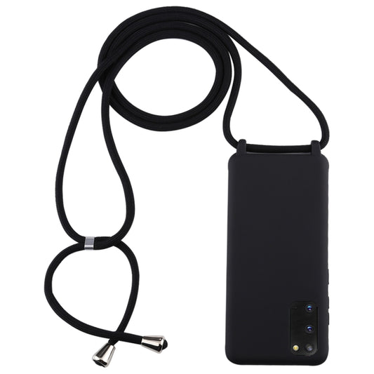 Candy color TPU protective case for Galaxy S20 with lanyard attachment
