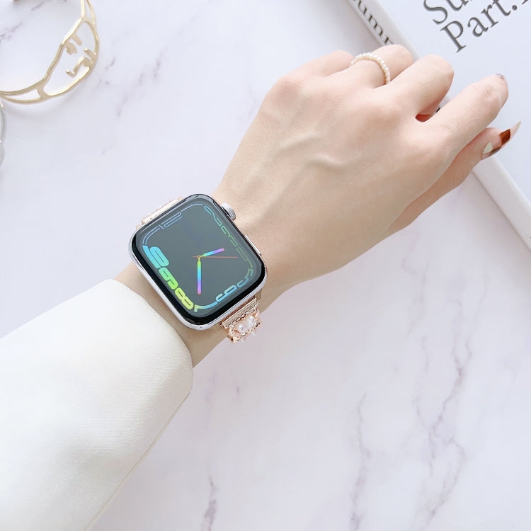 Metal Bracelet Watch Band, For Apple Watch Series 8&7 45mm / SE 2&6&SE&5&4 44mm, For Apple Watch Series 8&7 41mm / SE 2&6&SE&5&4 40mm