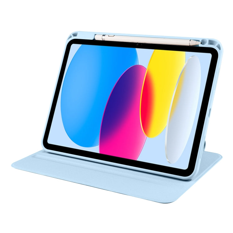 Étui en cuir acrylique rotatif à 360 degrés pour tablette, pour iPad 10e génération 10.9 (2022) et iPad 10.2 (2022/2021/2020/2019).