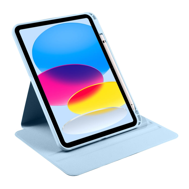 Étui en cuir acrylique rotatif à 360 degrés pour tablette, pour iPad 10e génération 10.9 (2022) et iPad 10.2 (2022/2021/2020/2019).