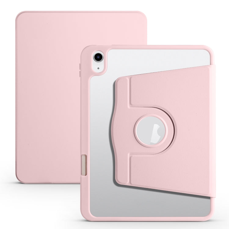 Étui en cuir acrylique rotatif à 360 degrés pour tablette, pour iPad 10e génération 10.9 (2022) et iPad 10.2 (2022/2021/2020/2019).