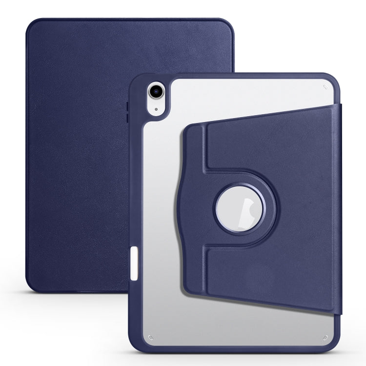 Étui en cuir acrylique rotatif à 360 degrés pour tablette, pour iPad 10e génération 10.9 (2022) et iPad 10.2 (2022/2021/2020/2019).