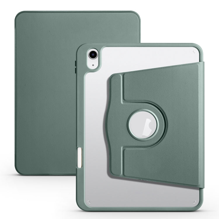 Étui en cuir acrylique rotatif à 360 degrés pour tablette, pour iPad 10e génération 10.9 (2022) et iPad 10.2 (2022/2021/2020/2019).