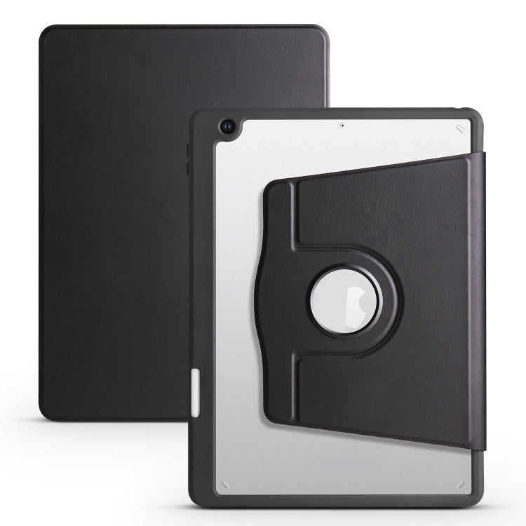 Étui en cuir acrylique rotatif à 360 degrés pour tablette, pour iPad 10e génération 10.9 (2022) et iPad 10.2 (2022/2021/2020/2019).