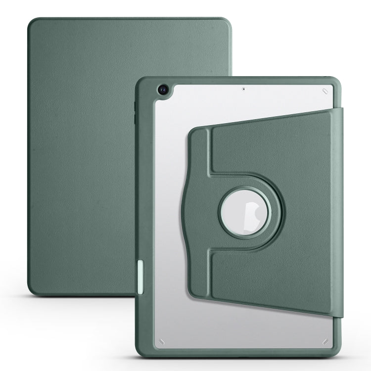 Étui en cuir acrylique rotatif à 360 degrés pour tablette, pour iPad 10e génération 10.9 (2022) et iPad 10.2 (2022/2021/2020/2019).
