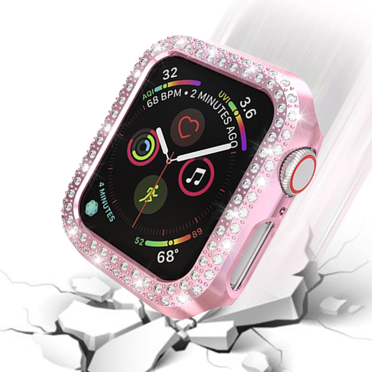 Double Row Diamonds PC Protective Case, For Apple Watch Series 6 / 5 / 4 / SE 2025 / 2023 / 2022 40mm, For Apple Watch Series 3 & 2 & 1 42mm