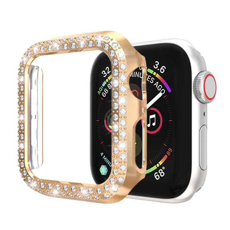 Double Row Diamonds PC Protective Case, For Apple Watch Series 6 / 5 / 4 / SE 2025 / 2023 / 2022 40mm, For Apple Watch Series 3 & 2 & 1 42mm