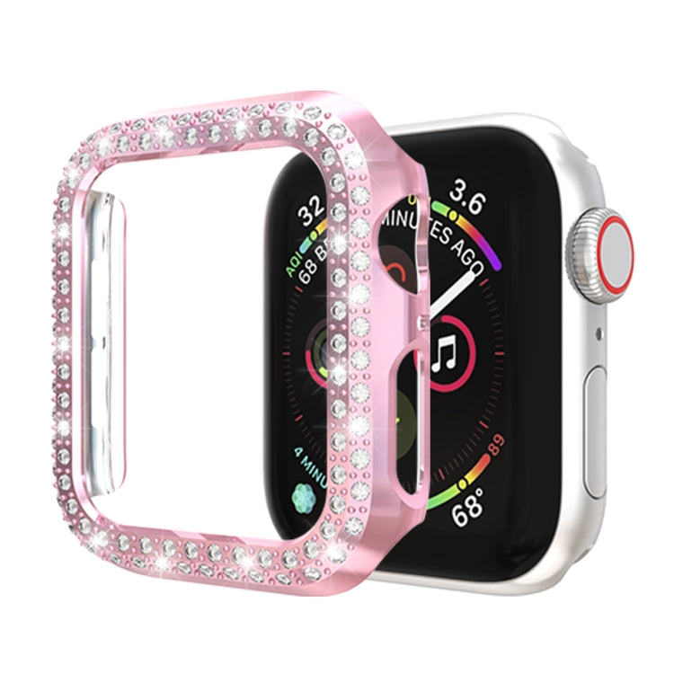 Double Row Diamonds PC Protective Case, For Apple Watch Series 6 / 5 / 4 / SE 2025 / 2023 / 2022 40mm, For Apple Watch Series 3 & 2 & 1 42mm