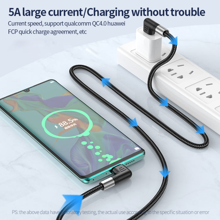 Câble de données A9 30 W USB-C/Type-C vers double coude 8 broches, 0,5 m, 1 m, 2 m, 3 m