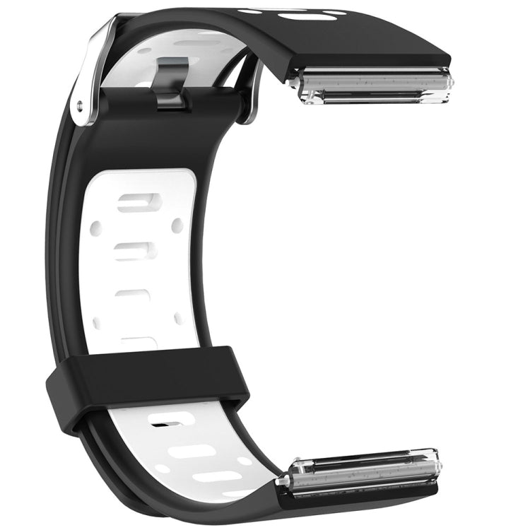 For Fitbit Blaze Two-tone Silicone Replacement Wrist Strap Watchband with Buckle