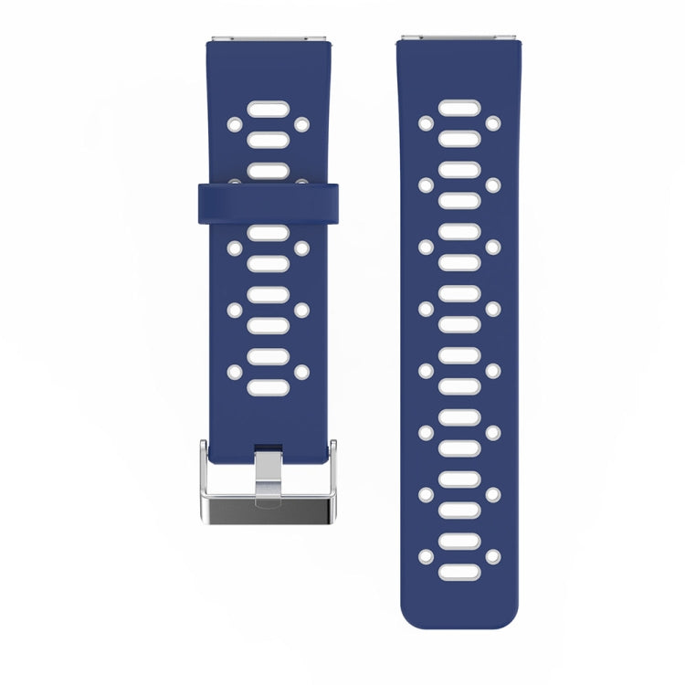 For Fitbit Blaze Two-tone Silicone Replacement Wrist Strap Watchband with Buckle