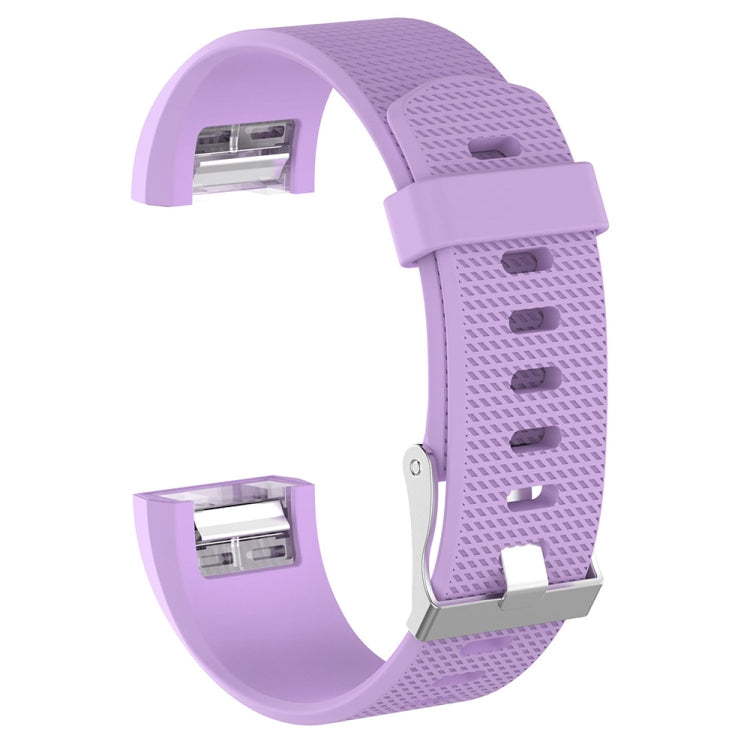 For Fitbit Charge 2 Common Texture Silicone Replacement Wrist Strap Watchband with Buckle, L