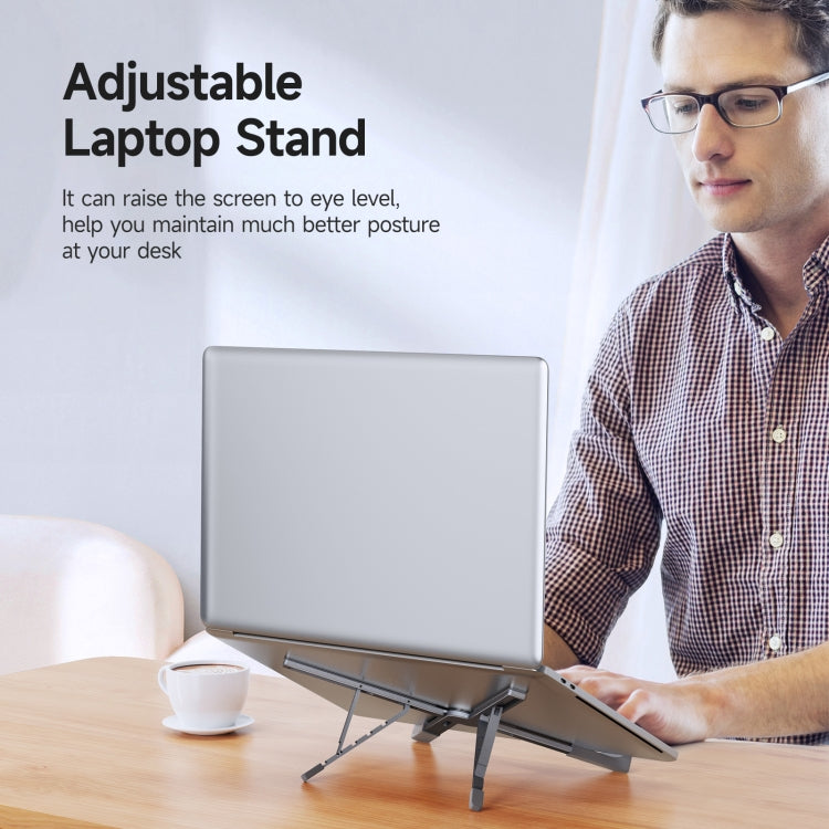 DUX DUCIS Foldable X-shaped Aluminum Laptop Stand, Laptop Stand