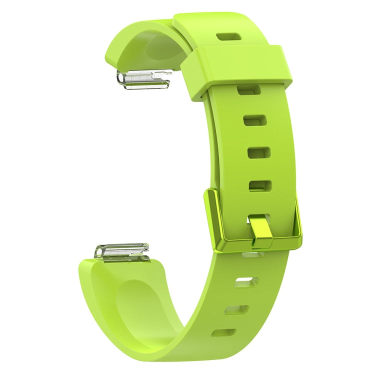 For Fitbit Inspire / Inspire HR Glossy Surface Silicone Replacement Wrist Strap Watchband, S, L